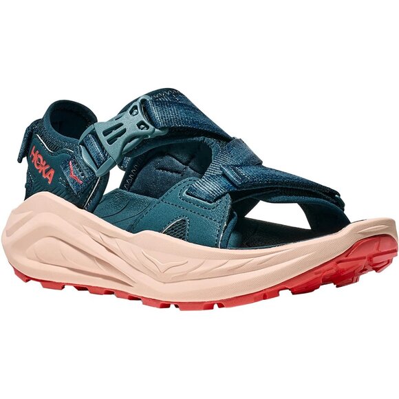 Hoka $140 Women's Infini Hike TC Blue Twilight/Grapefruit Synthetic Sz 7.5 NIB! - Picture 1 of 7